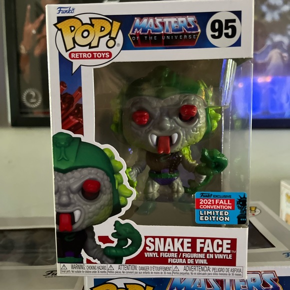 Funko Pop! MOTU Snake Face #95 2021 Fall Convention Exclusive - Picture 1 of 1